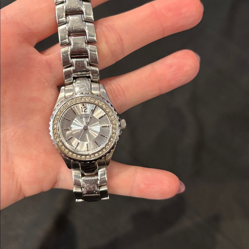 Guess Silver Stainless Steel Watch